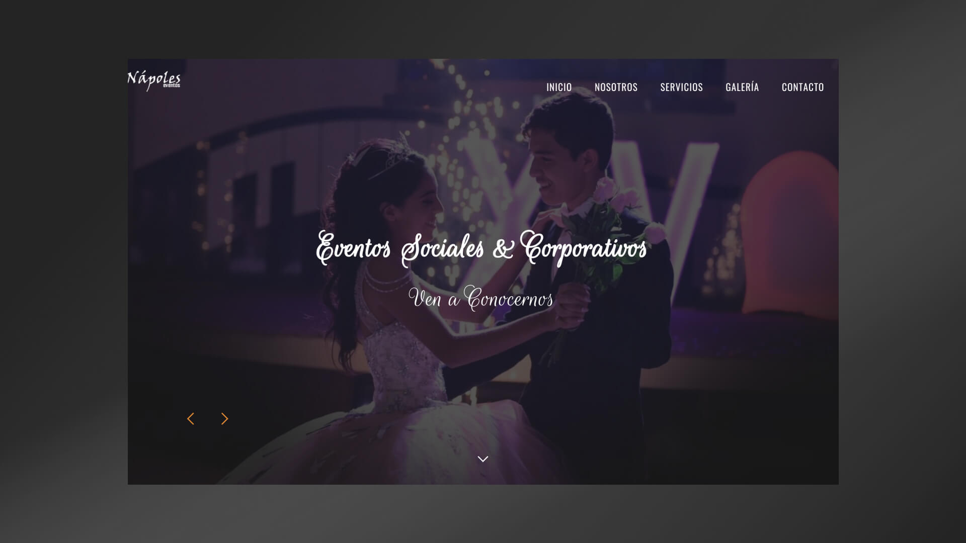 Napoles Eventos Web
